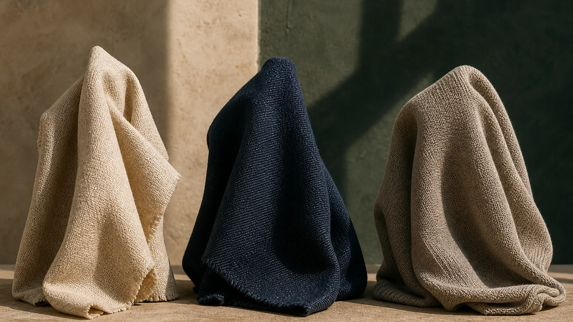 Editorial arrangement of hemp fabric category directions